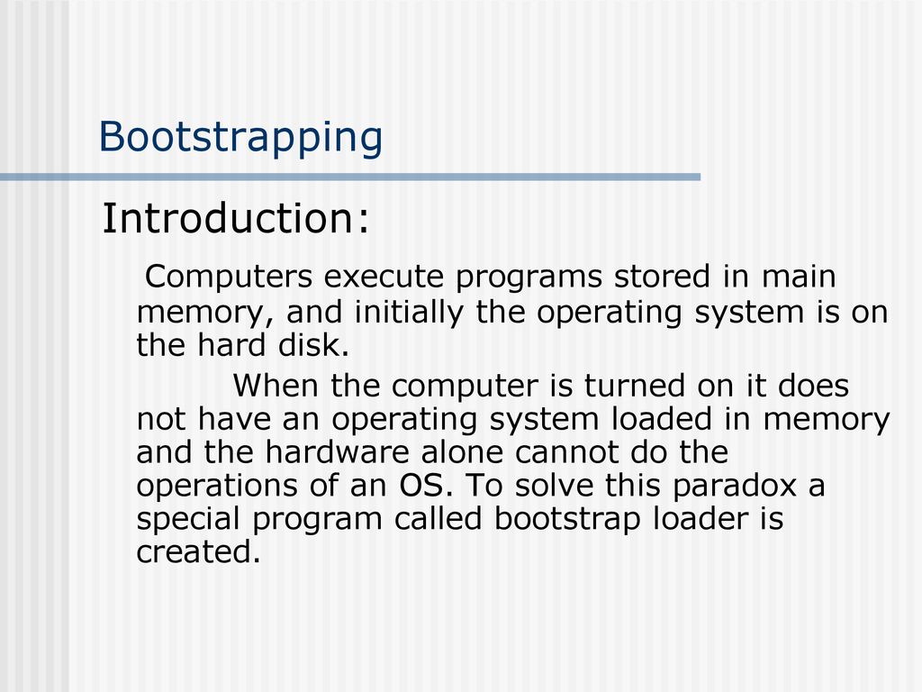  what is Bootstrap in programming.